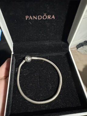 Pandora Sterling Silver Snake Chain Bracelet - Polished Silver
